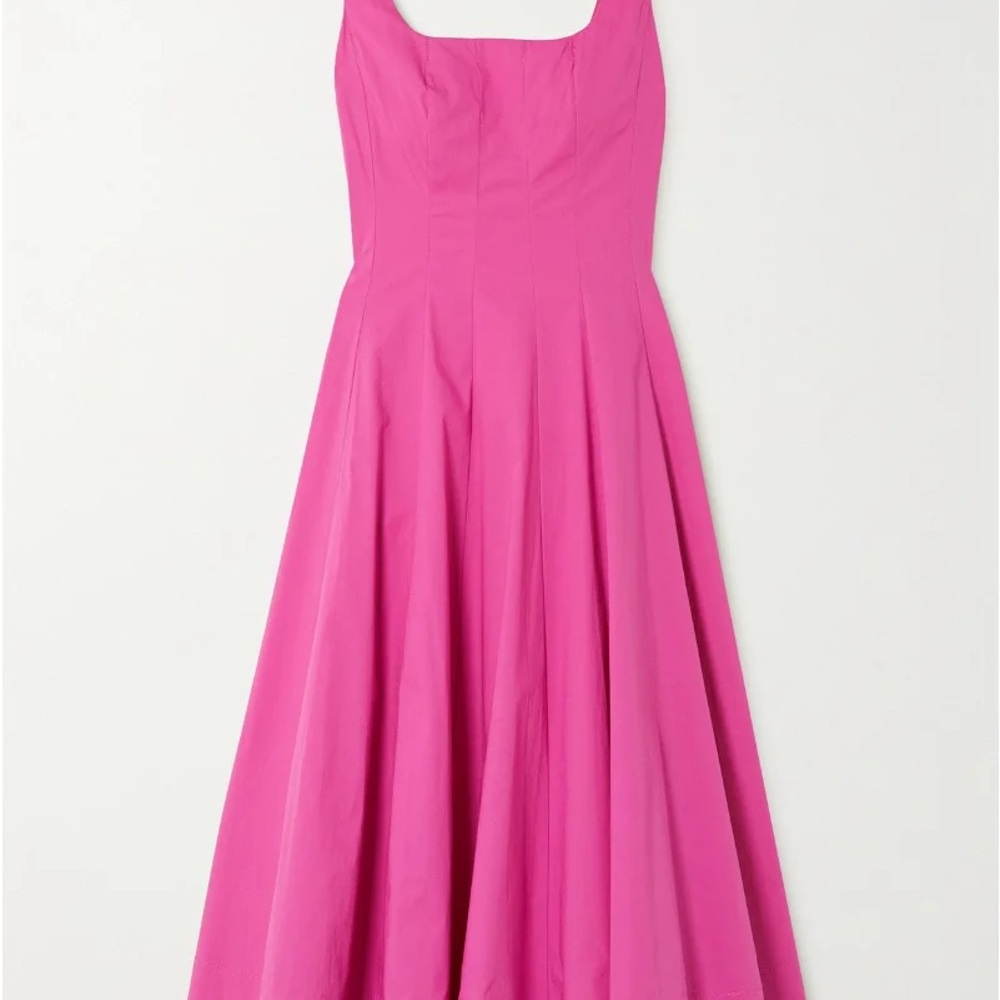 STAUD WELLS COTTON POPLIN DRESS - Picture 4 of 7